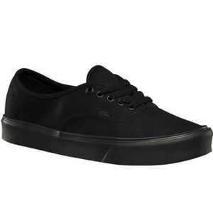 All Black Authentic Vans
